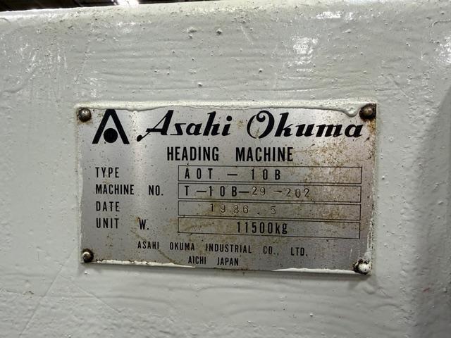3/8" Asahi Sunac Model AOT 10B 2 Die 2 Blow Cold Header