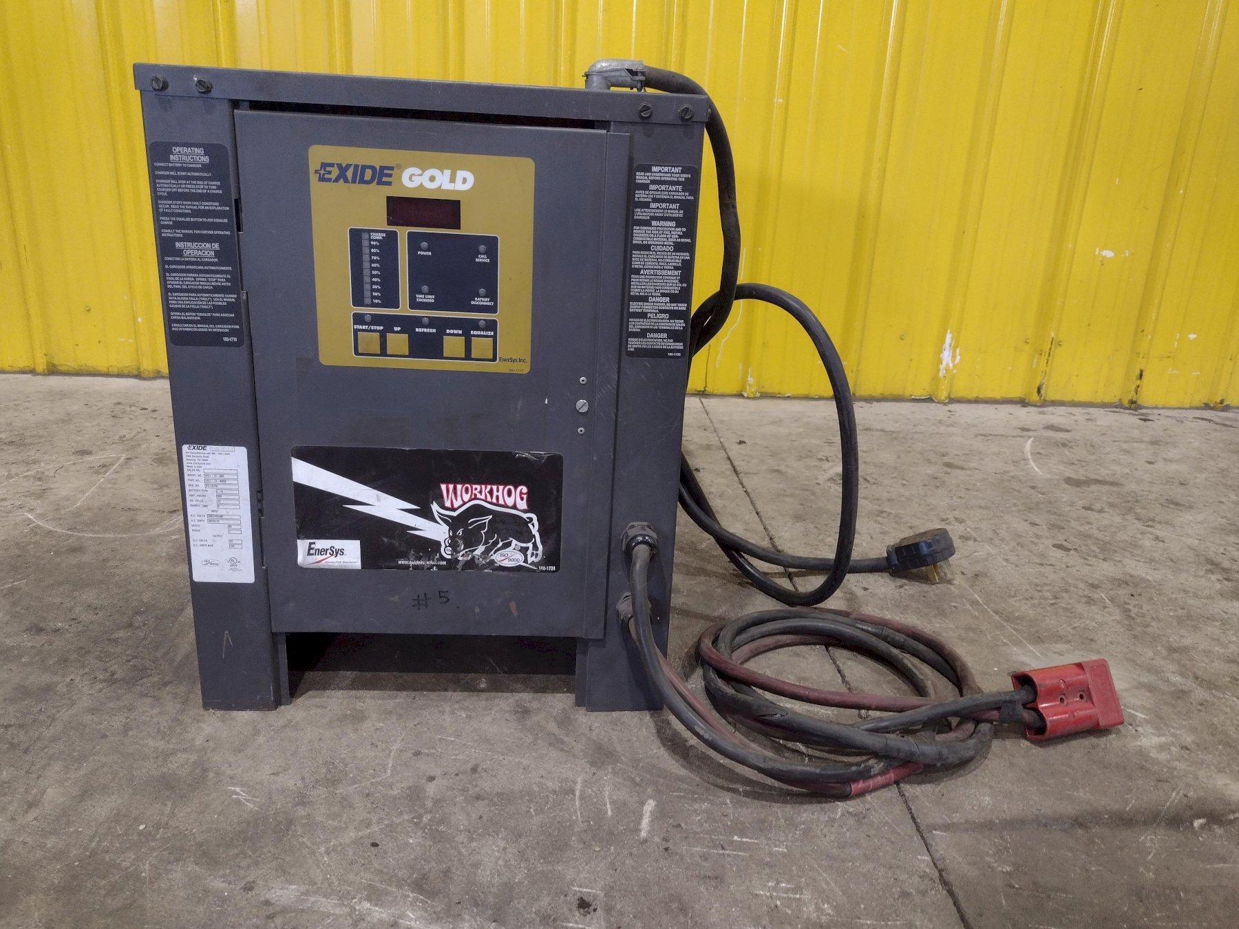 EXIDE WORKHOG GOLD MODEL #WG1-12-865 FORKLIFT BATTERY CHARGER: YOBRO #25429