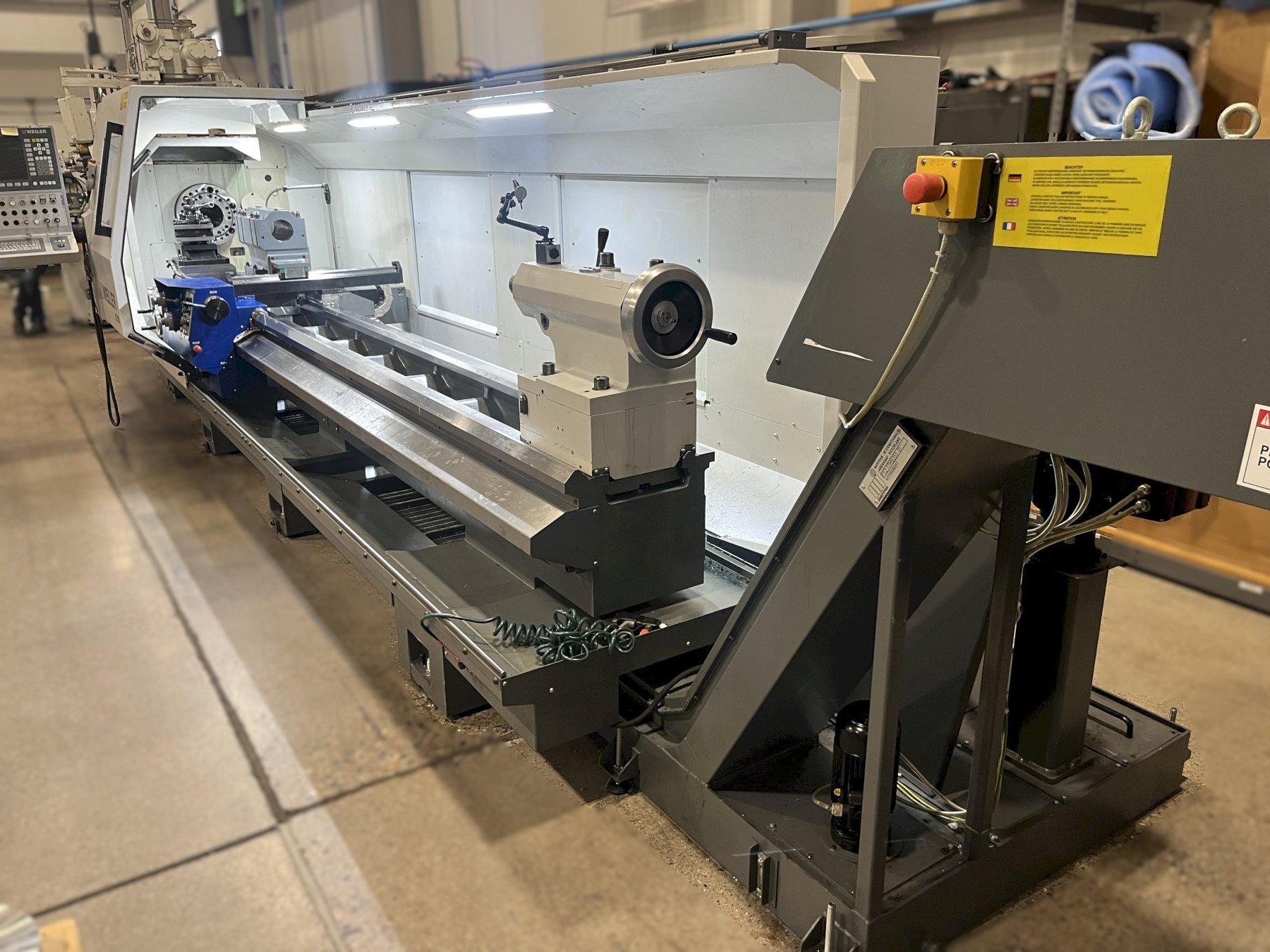 Weiler E-80 X 4500 Yr. 2017 6.5" Big Hole 177" Centers Flat Bed 2 Axis CNC Lathe