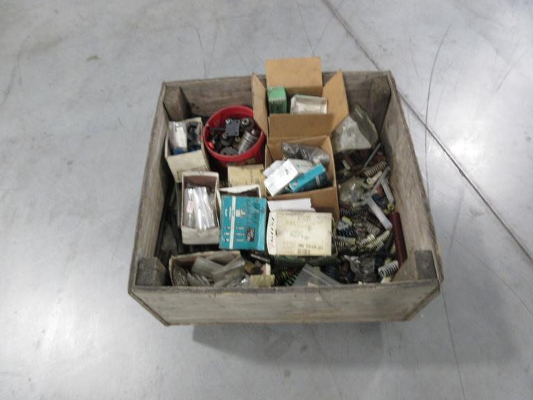 Mold and Die Assorted Springs, Punches, Pins and Other Hardware, Small Crate Full- Auction Item