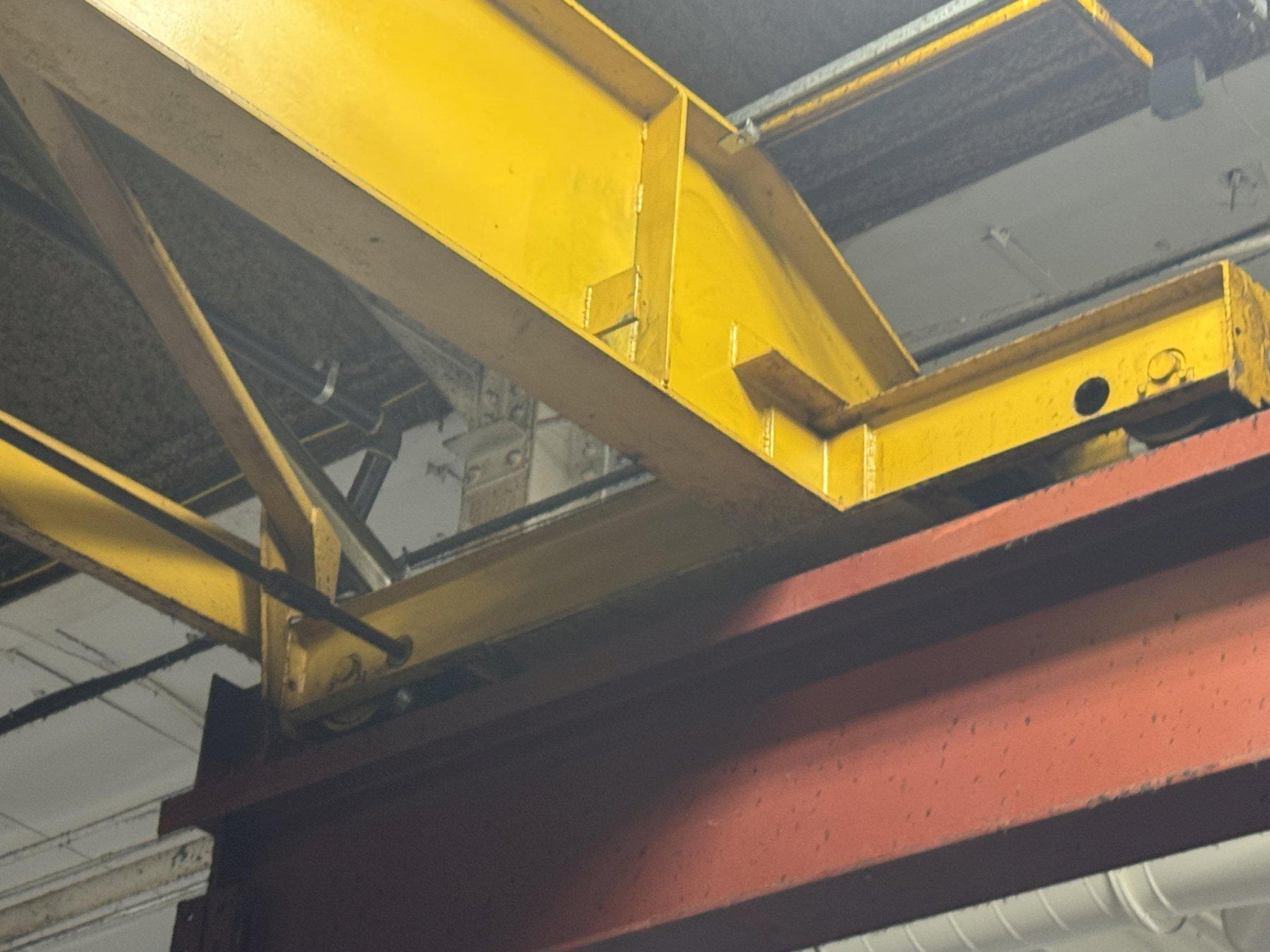 5 TON X 35’ BOHL SPAN SINGLE GIRDER TOP RUNNING BRIDGE CRANE: STOCK #81235