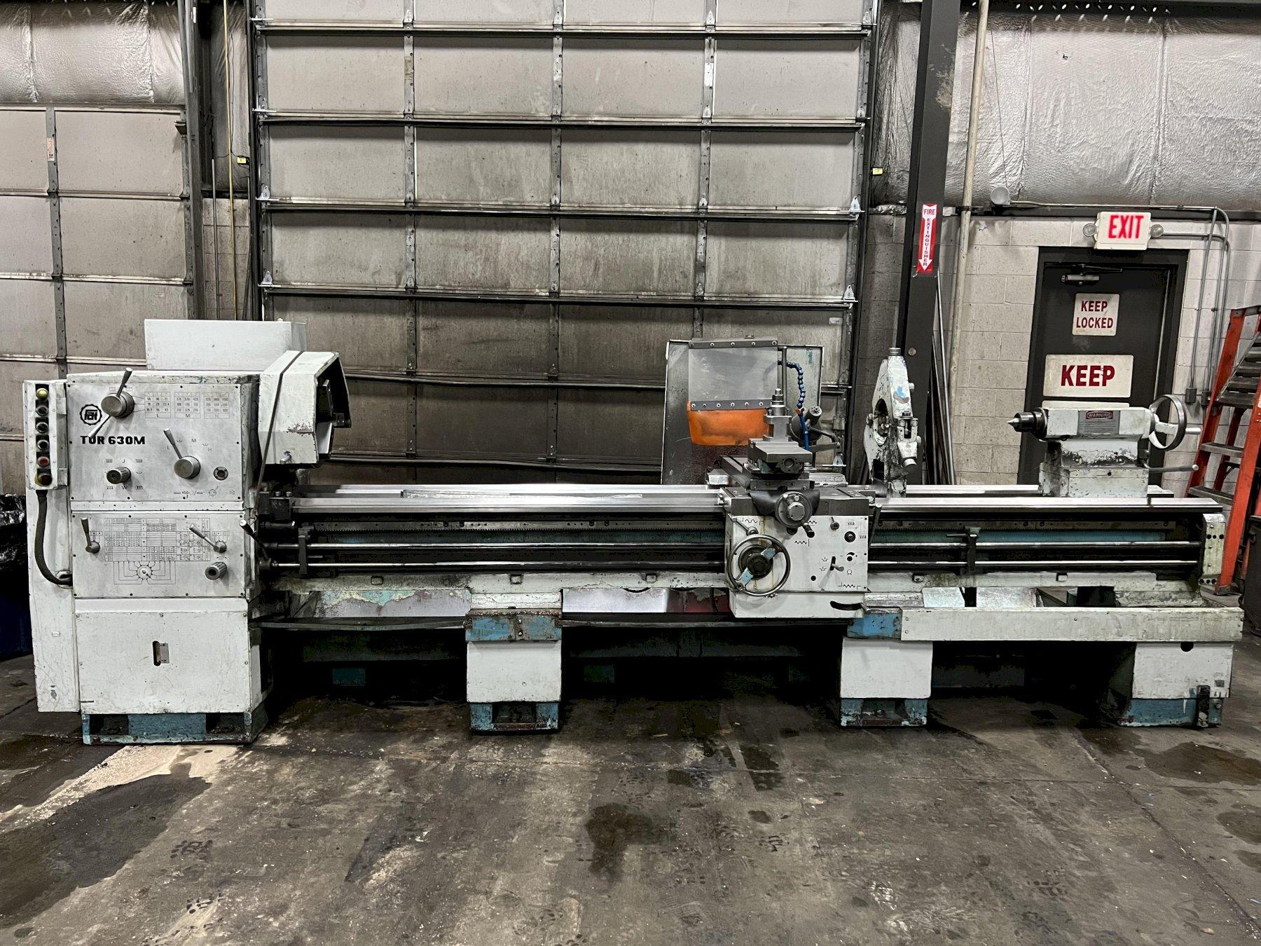 25" x 120" TOOLMEX 630M, NEW 1990, 3.5" SPINDLE BORE, S.R., 1800 RPM, RAPIDS, NO THREADING SCREW