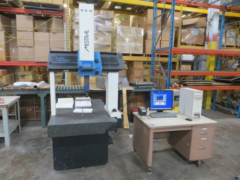 Dea Mistral 100705002 Slant Bride Coordinate Measuring Machine, Tutors for Windows Software, Renishaw MIP Probe- Auction Item