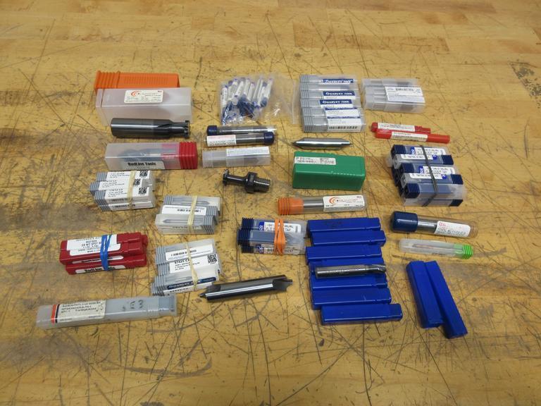 Solid Carbide Cutting Tools, Mostly Corner Rounding, Chamfering, Slotting- Auction Item