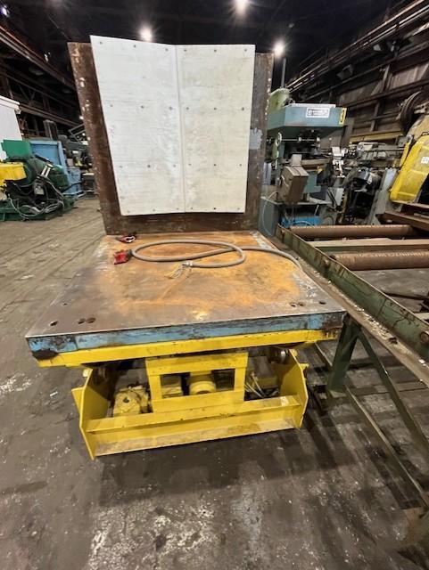 10,000 LBS CALDWELL MODEL #88S-5-48 POWERED COIL UPENDER / FLIPPER WITH ROTATION: STOCK# 4071