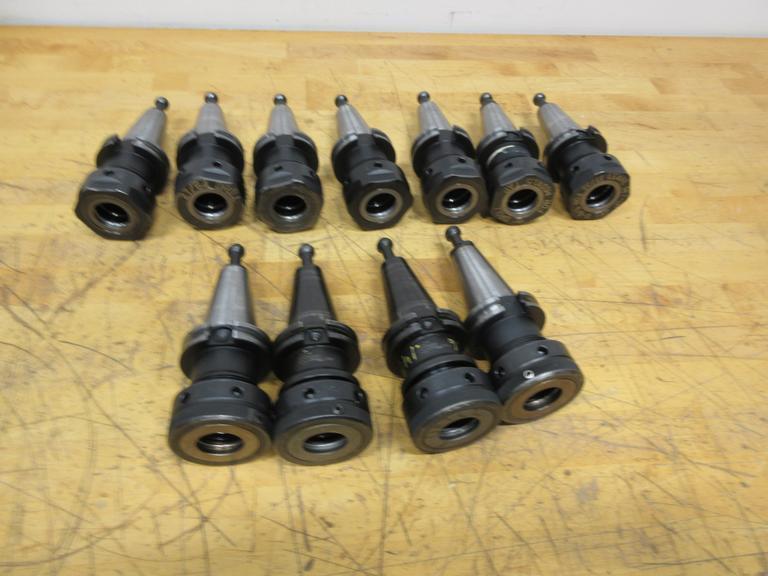 CAT40 Collet Type Tool Holders (7) Parlec 10SC3 SA100 Collet Type, (4) Command TG100 Collet Type- Auction Item