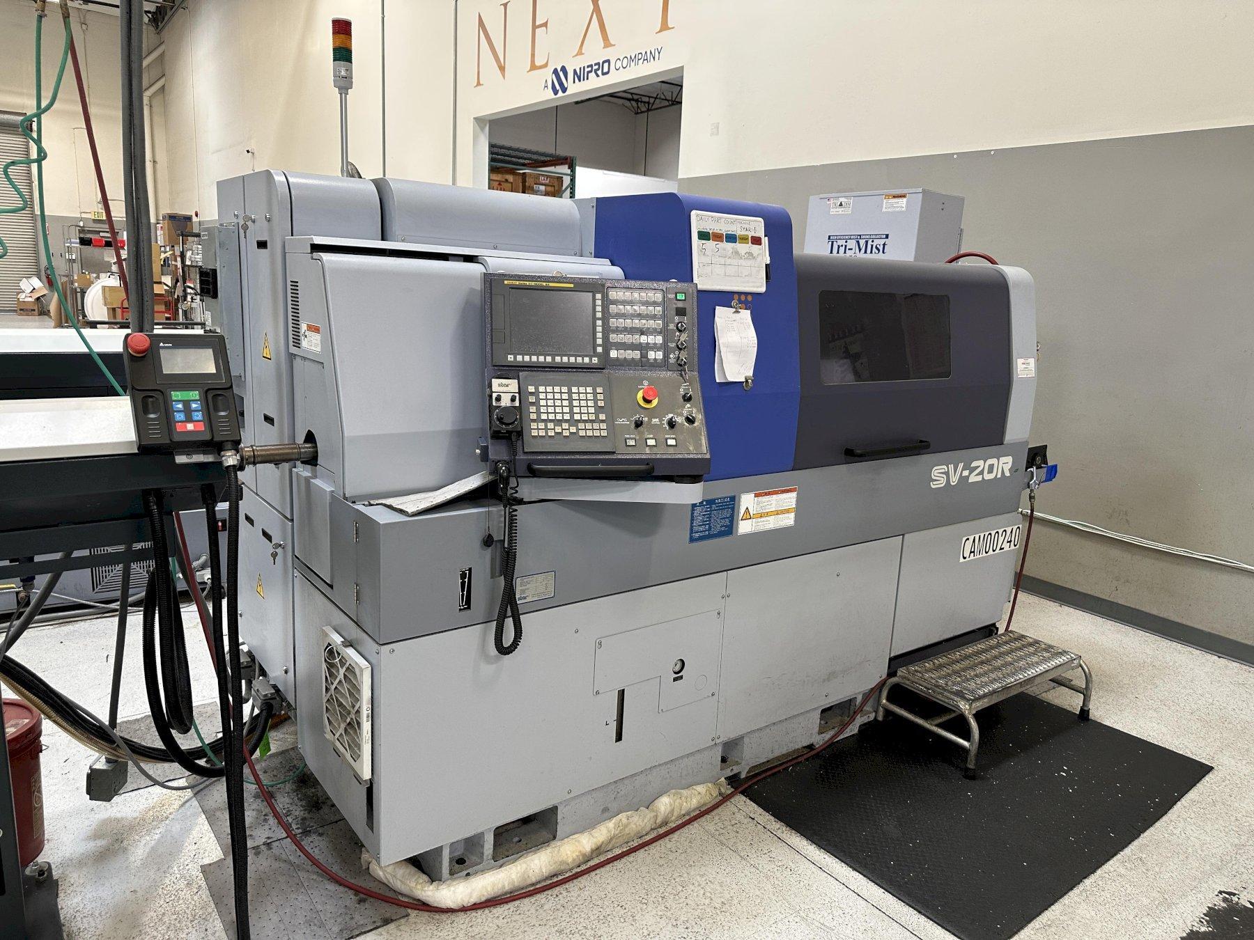 2021 Star SV-20R 20mm CNC Swiss Type Screw Machine s/n 0290 w/ Fanuc Series 31i-MODEL B5 Controls, Hand Wheel, 8-Station Live Turret with 2-Mountable Positions Each, 8,000 Live Tool RPM, Full C Axis @
