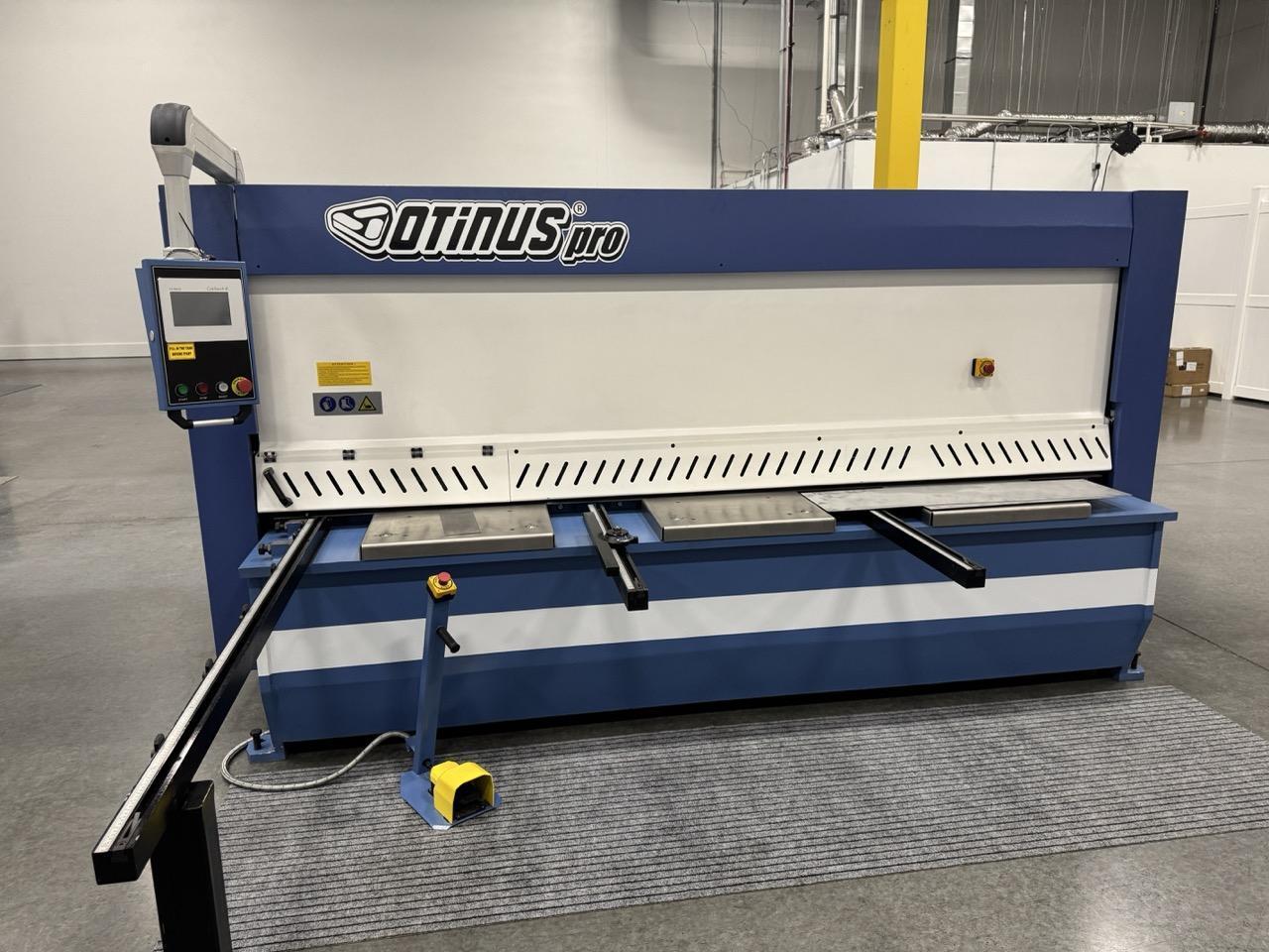 5/16″ x 10′ Otinus PRO SMO-3108-C8, Guillotine Shear, 2023 – Cybtouch-8 Control-Brand New, In Stock, Install & Training Included!