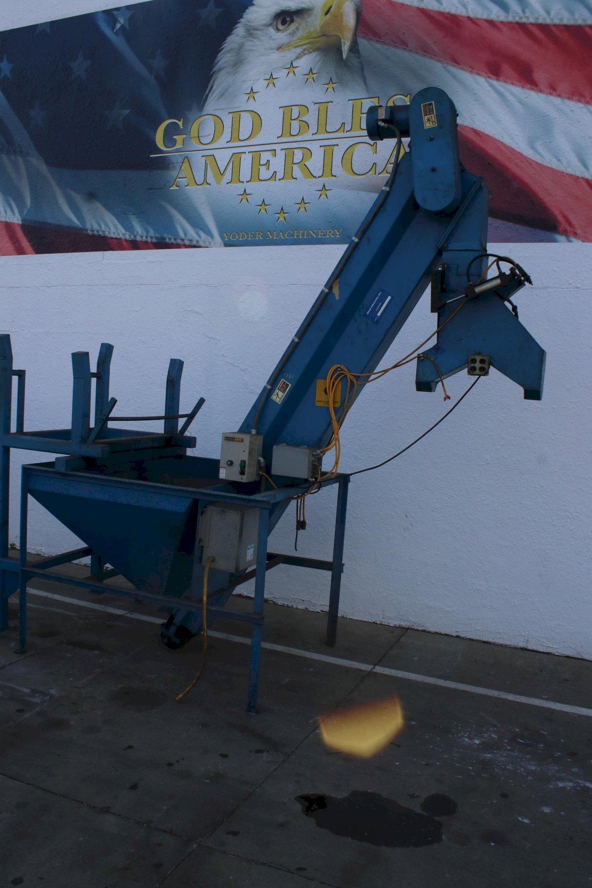 DAVIS INCLINED CHIP CONVEYOR: STOCK #76349