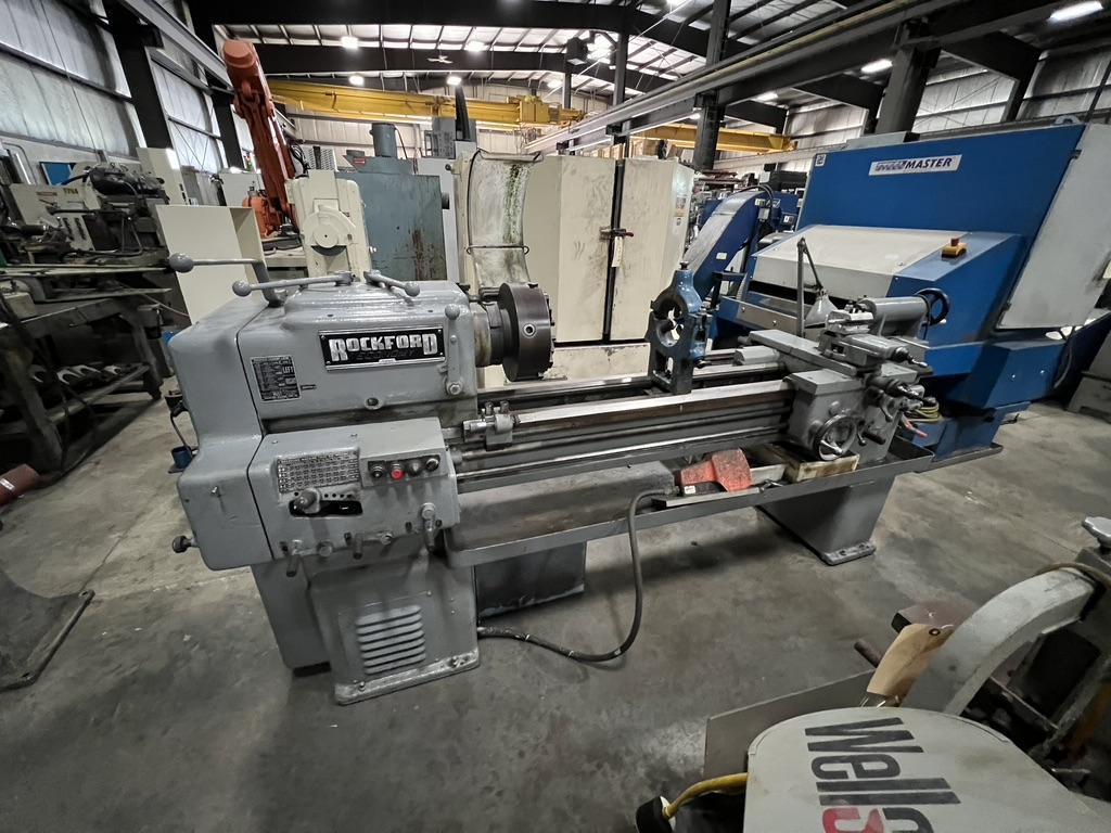 18 x 50 ROCKFORD ENGINE LATHE WITH THREADING AND TAPER