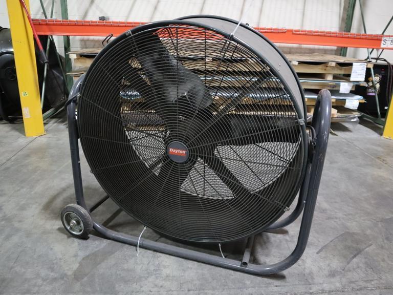 Dayton 36" Shop Fan, Portable on Wheels- Auction Item