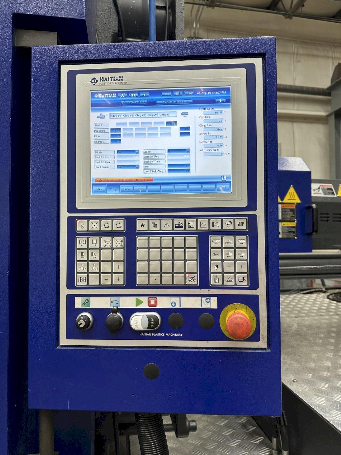 Haitian Used MA7000II Injection Molding Machine, 787 ton, 137 oz., yr. 2016