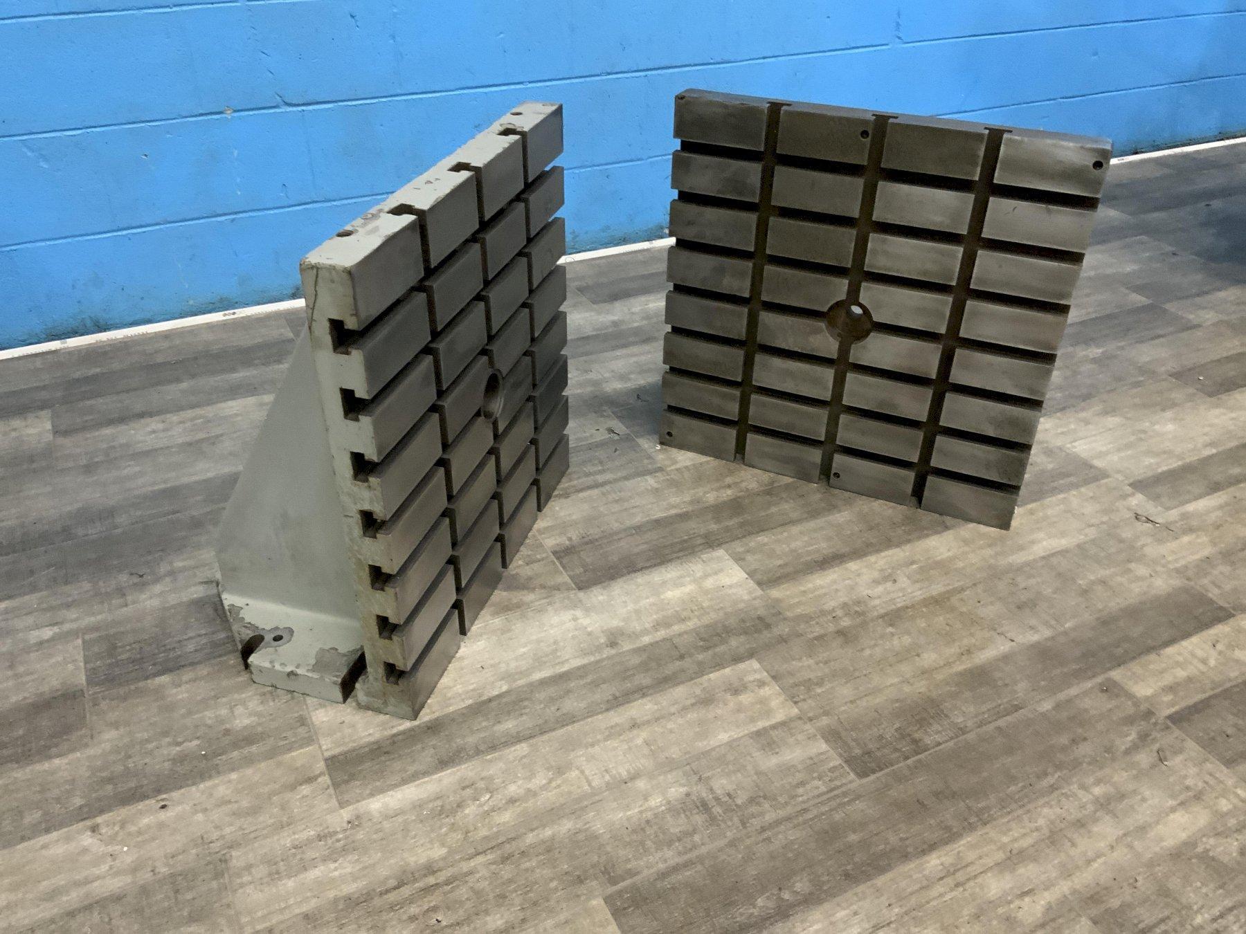 (2) 24" X 24" X 16" T SLOTTED ANGLE PLATES: STOCK #80908
