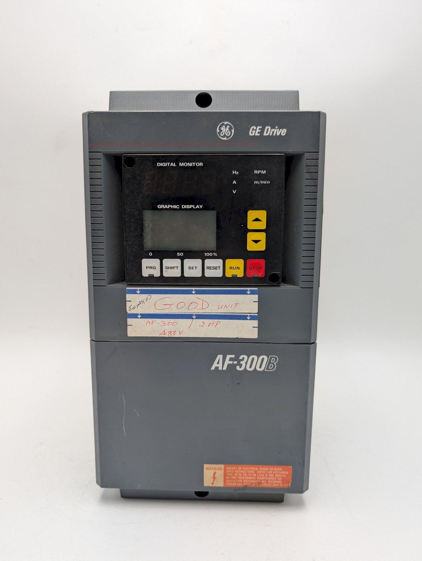 GE AF-300B Variable Frequency Drive (VFD) Model 6VAF343002B-A2 – 2 HP, 460V​