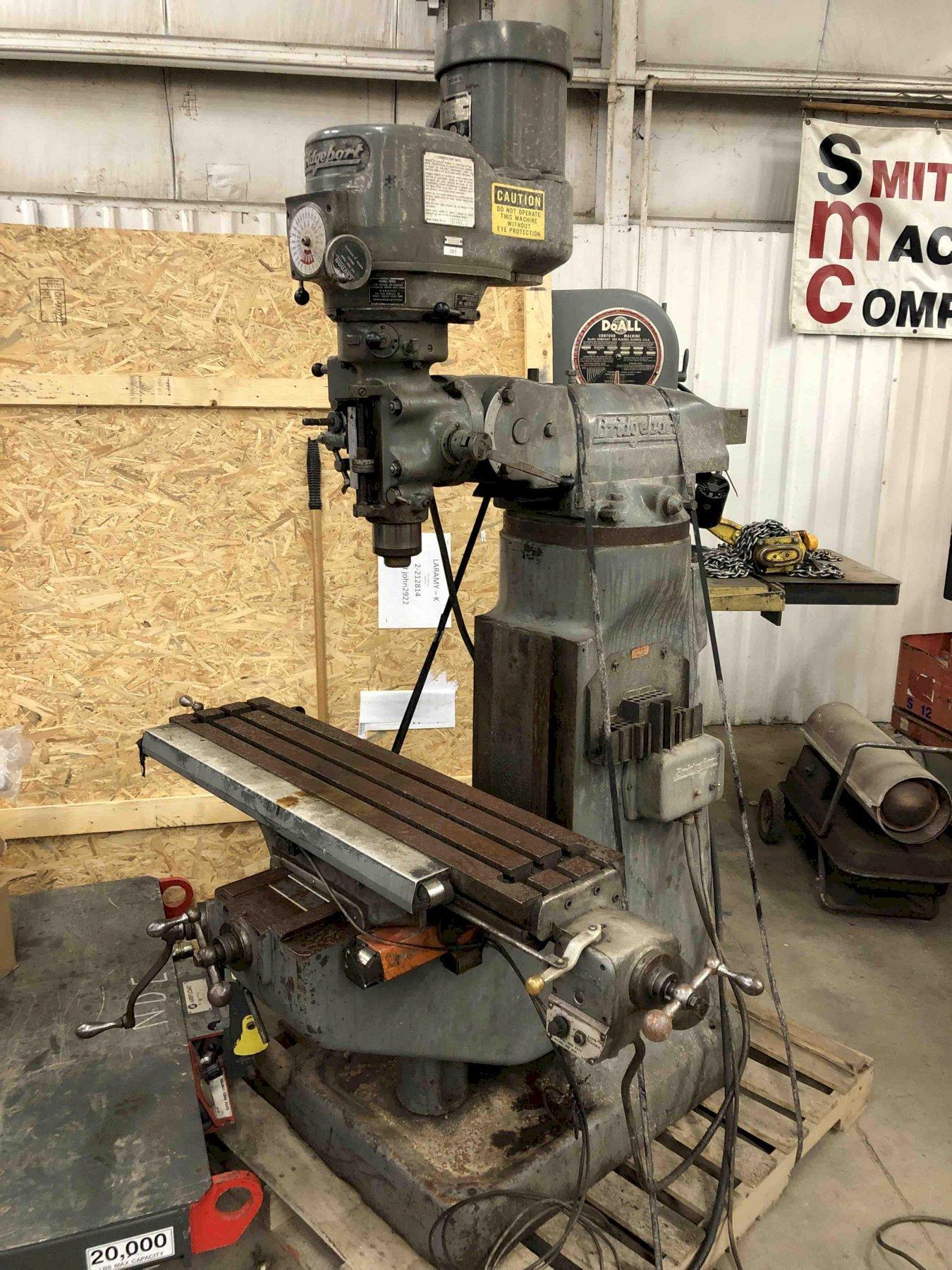 1 - PREOWNED BRIDGEPORT VERTICAL MILL, MODEL #: 130041, S/N: 132870