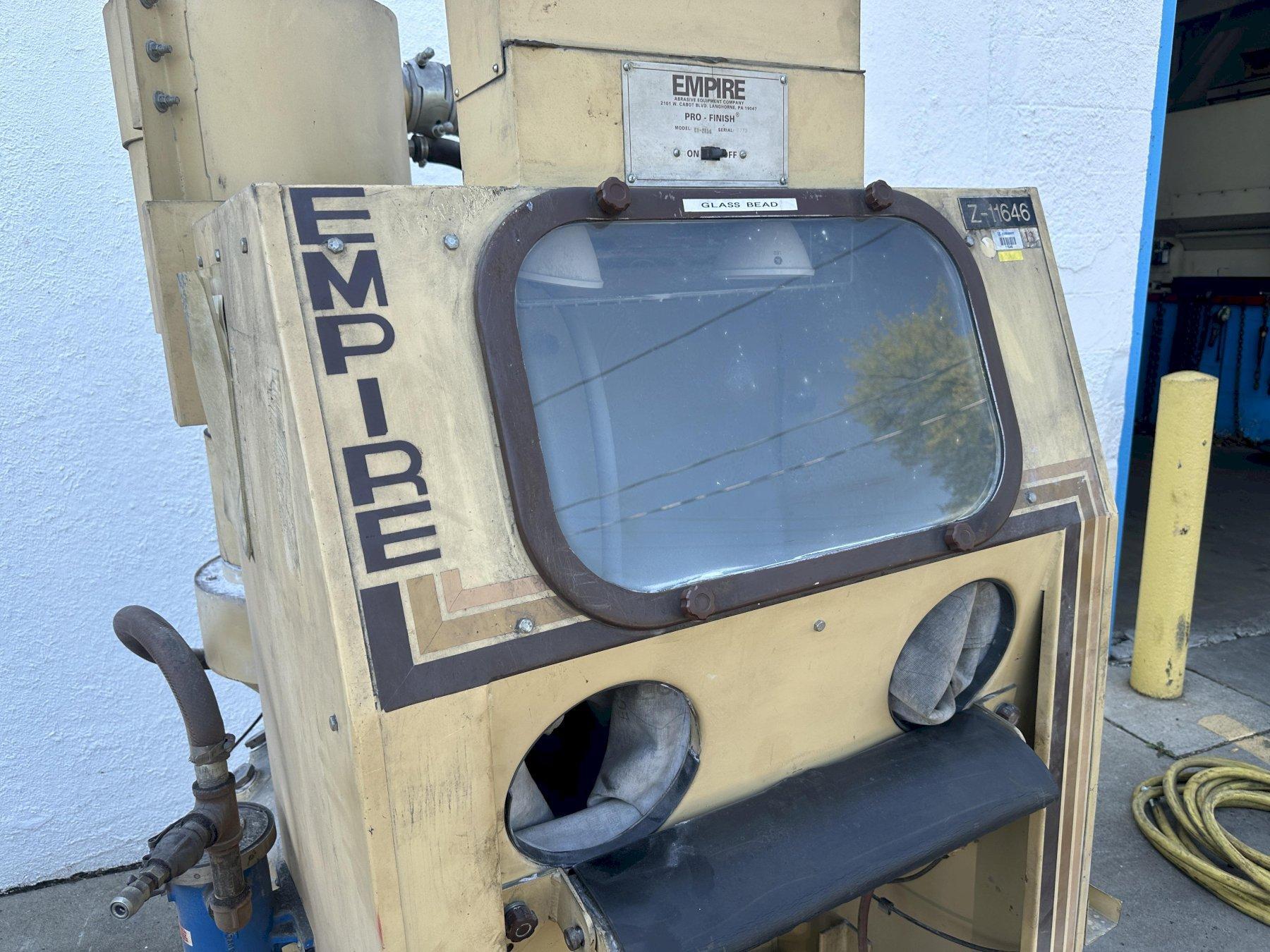 EMPIRE MODEL # EB 26" X 36" BLAST CABINET: STOCK #78177: STOCK #78196