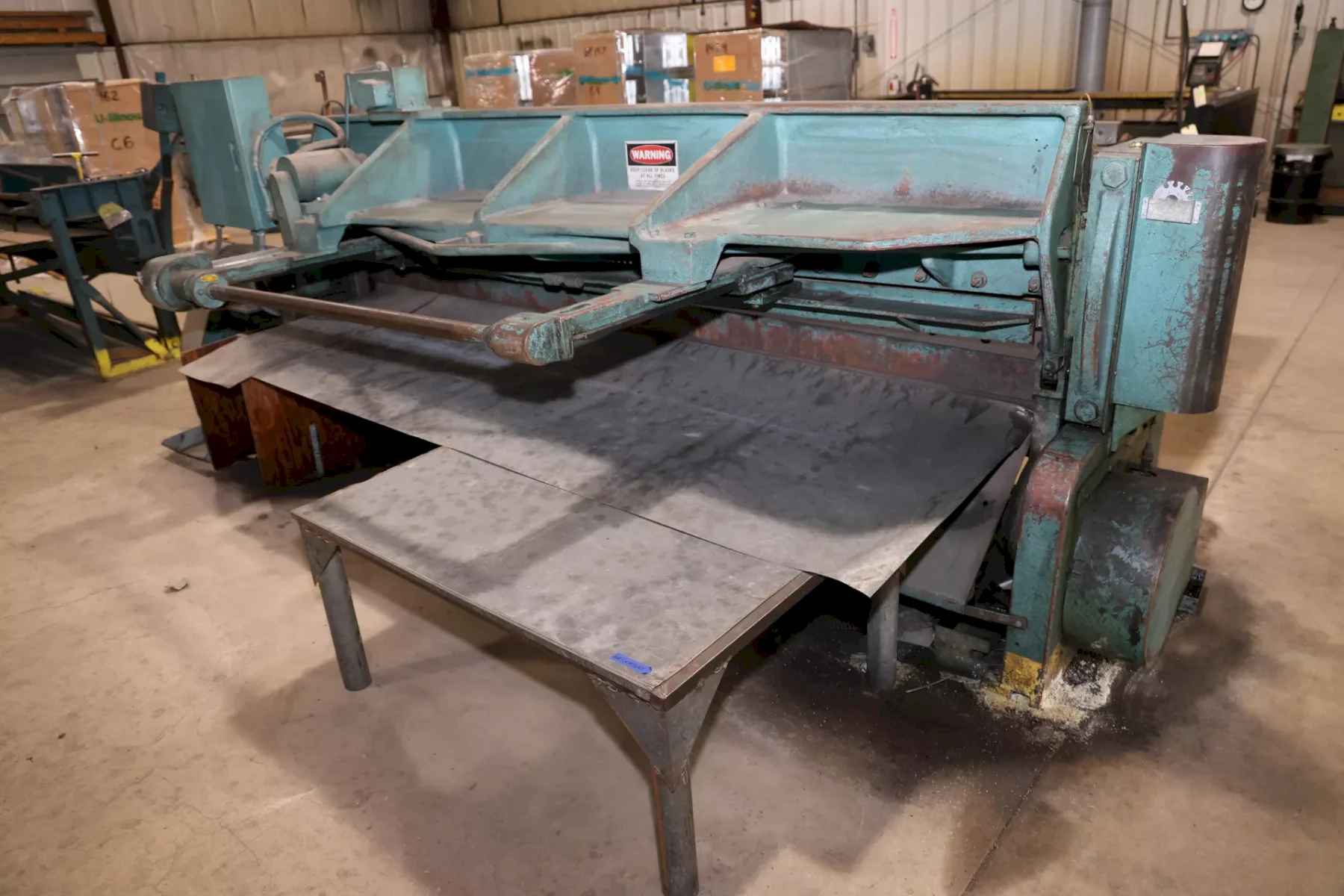 10' x 10 GA WYSONG POWER SQUARING SHEAR, MODEL: 1010-RD
