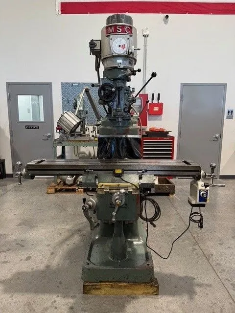 MSC Vertical Milling Machine 2 H.P. Power feed #7575