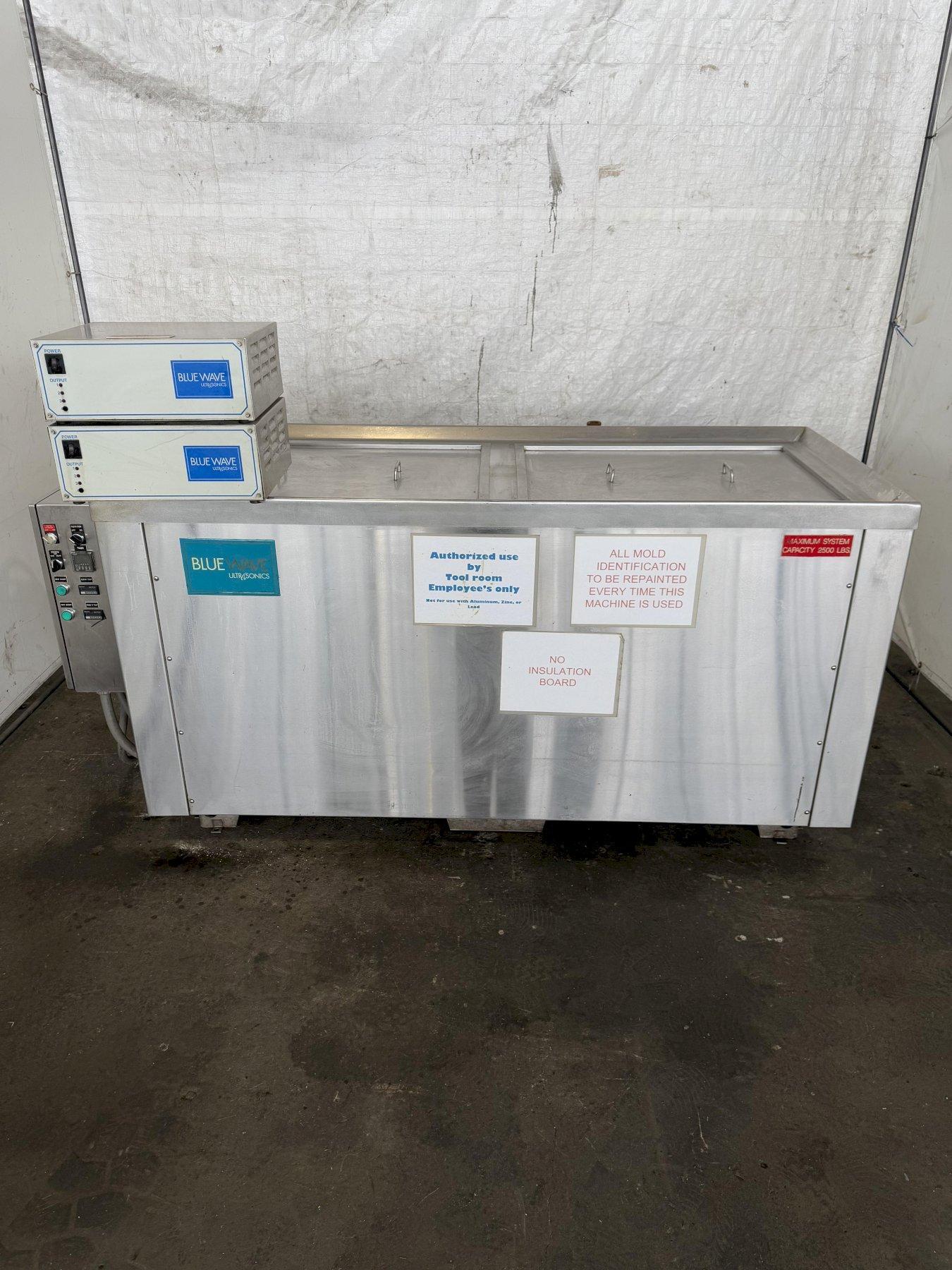 BLUE WAVE TWO STAGE ULTRASONIC PARTS WASHER. STOCK # 0236225.