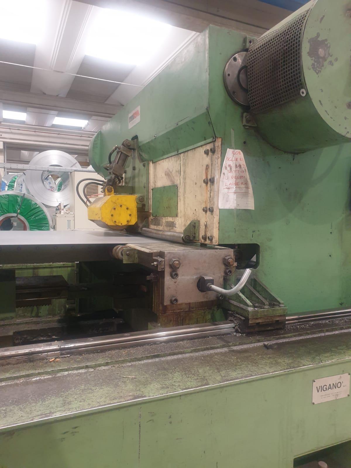 2000mm x 6mm x 30 Ton Vigano Cut-to-Length line with Flying Shear