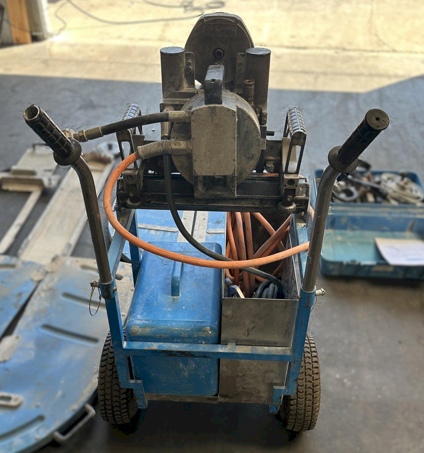 TYROLIT WSE1621 Wall Saw Complete w/ Motor, Blade Guard, Controller with Remote and Track Low Hours