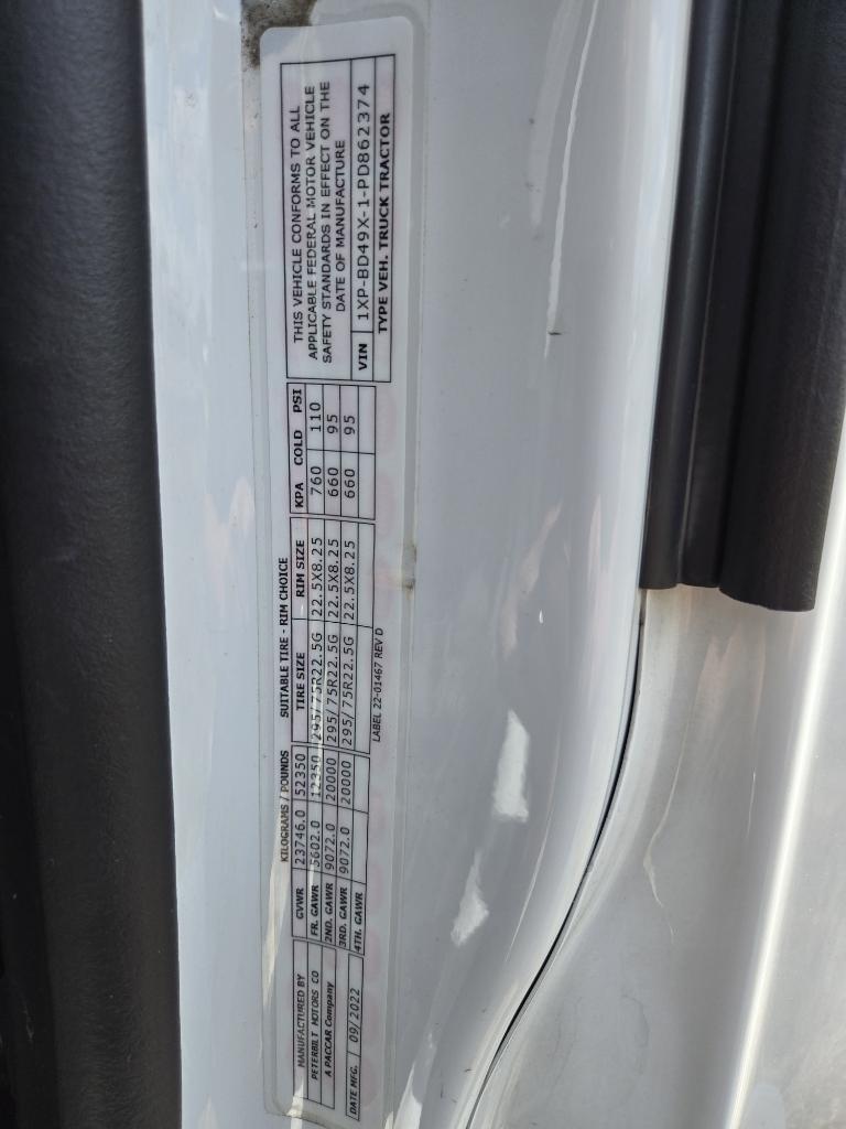 2023 Peterbilt 579 1XPBD49X1PD862374