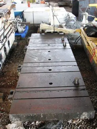 144" X 48" X 6.5" BLOSTER PLATE, STOCK# 13243JA