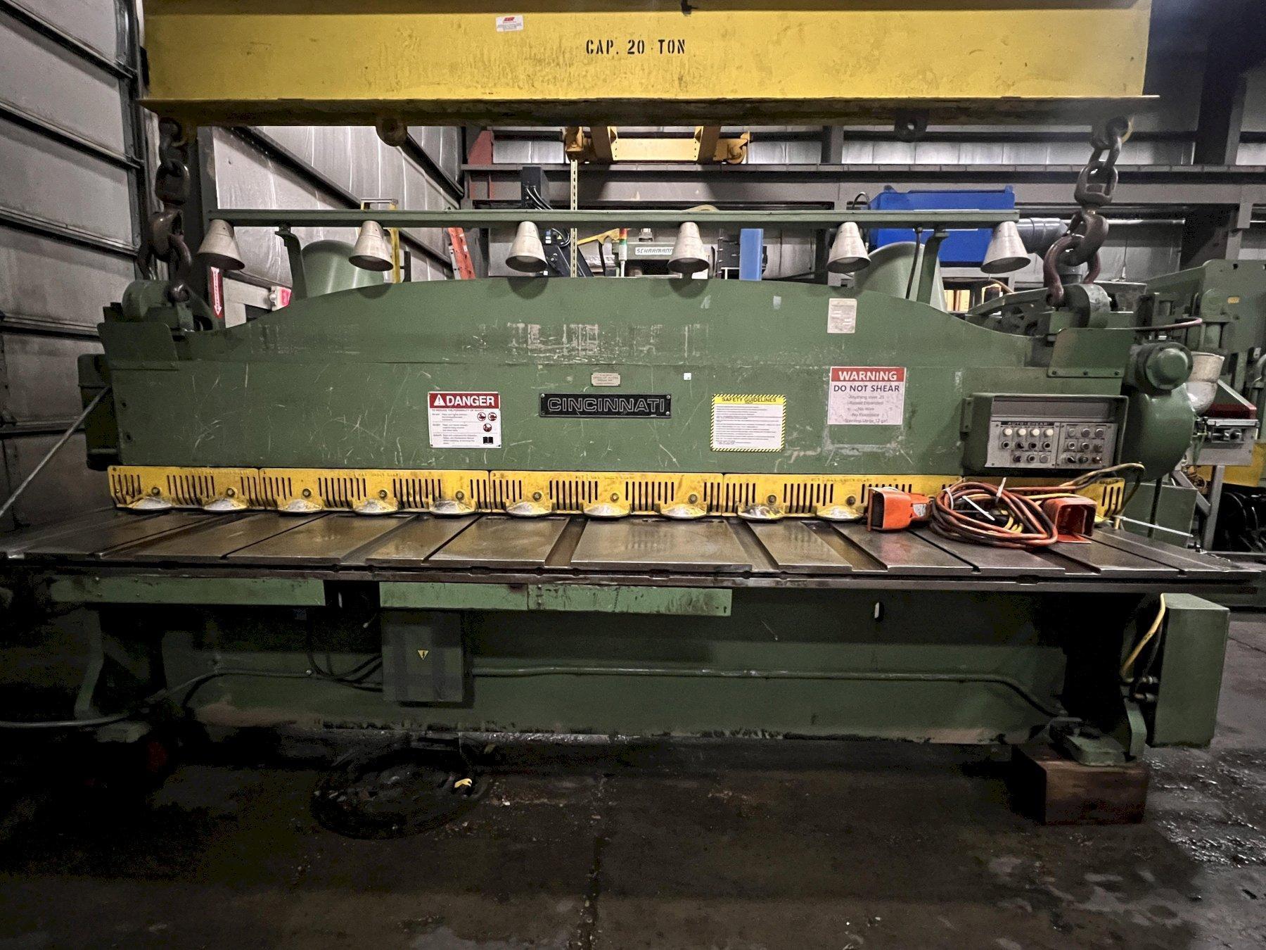 1/4" x 12' CINCINNATI MODEL 1812G MECHANICAL SHEAR
