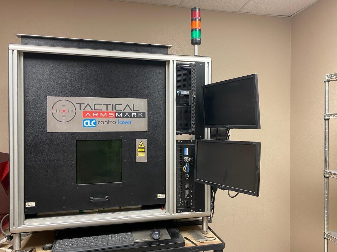 50W CLC Tactical Armsmark Benchmark M Fiber Laser Engraver, 2018