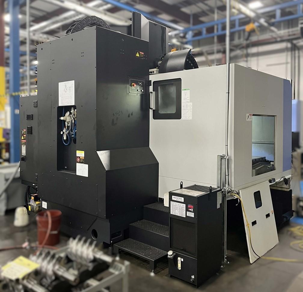 Doosan DNM750-II Vertical Machining Center w/ Fanuc I Series Plus Control, Lyndex Nikken CNC260LFA-M Rotary Table w/ Tailstock, LNS Turbo Magnetic Chip Conveyor, Through Spindle Coolant (290 PSI), Royal Filter Master FX1200 Mist Collector, Hydcool Chiller, OMI-2T Renishaw Auto-Work Piece Measurement, Renishaw Probe, Doosan Tool Load Monitoring, AI Contour Control (AICC) 200 Blocks, Embedded Ethernet, Transformer