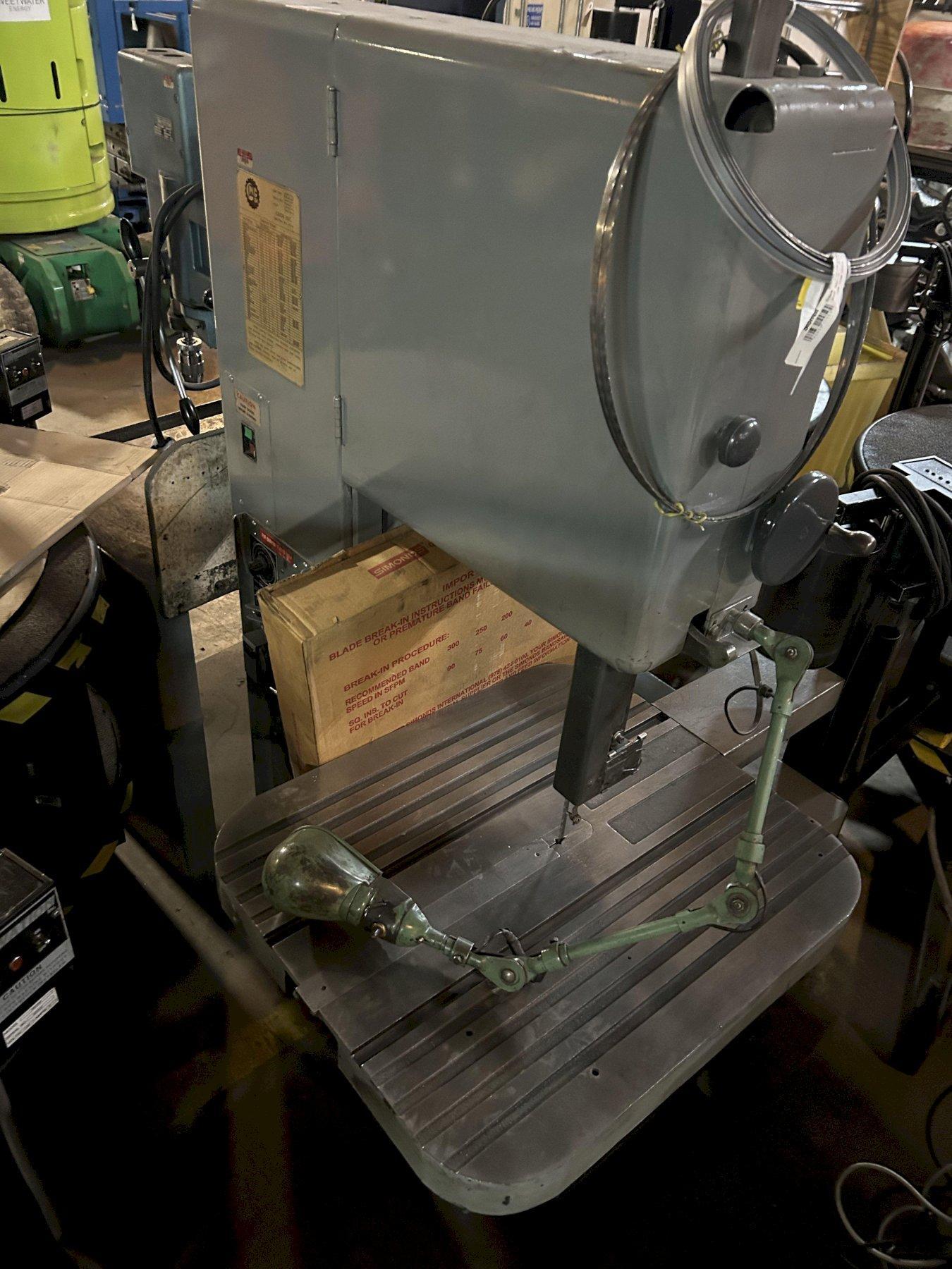 1971 Grob Vertical Band Saw w/ Blade Welder