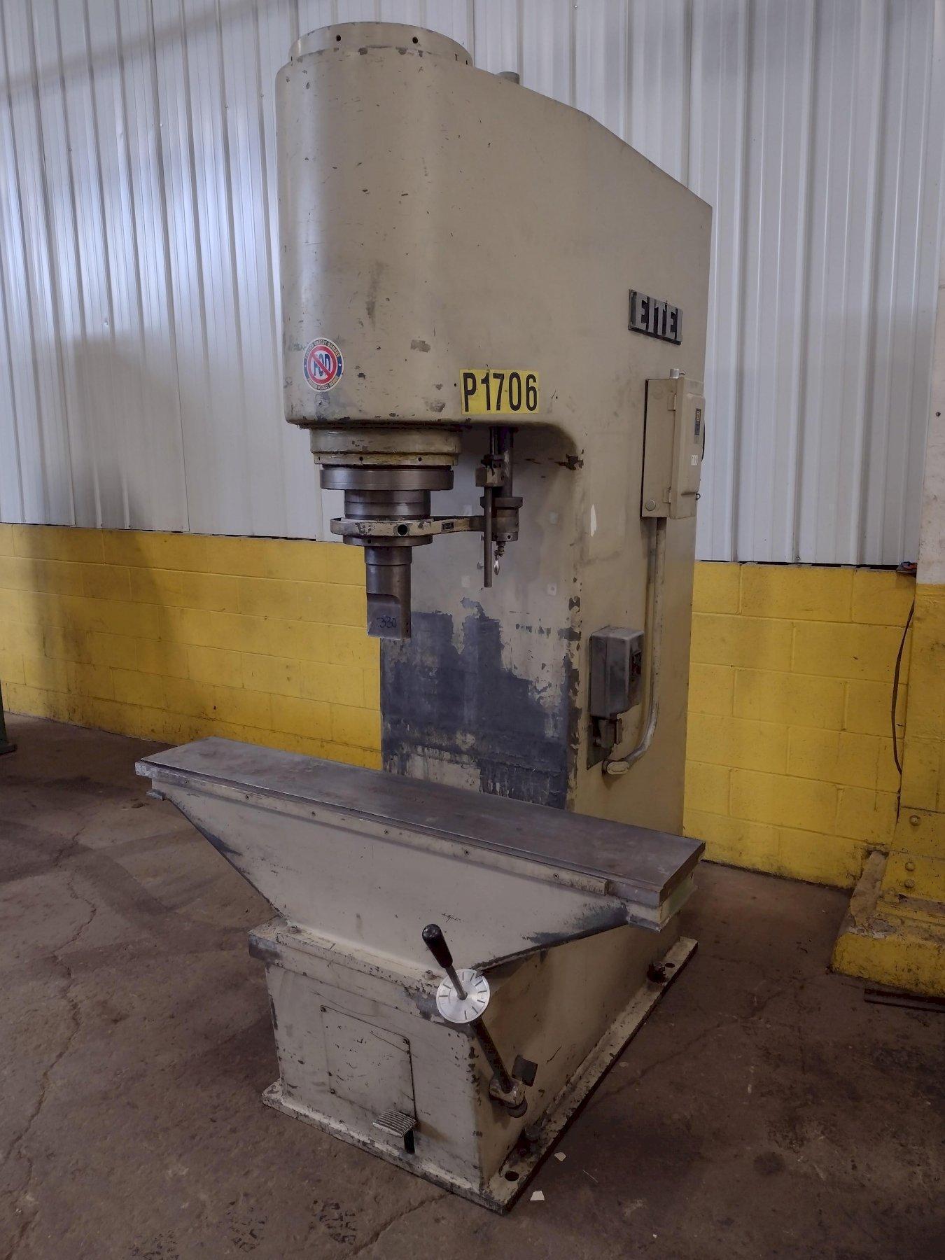 60 TON EITEL MODEL #RP60 HYDRAULIC PRECISION STRAIGHTENING PRESS