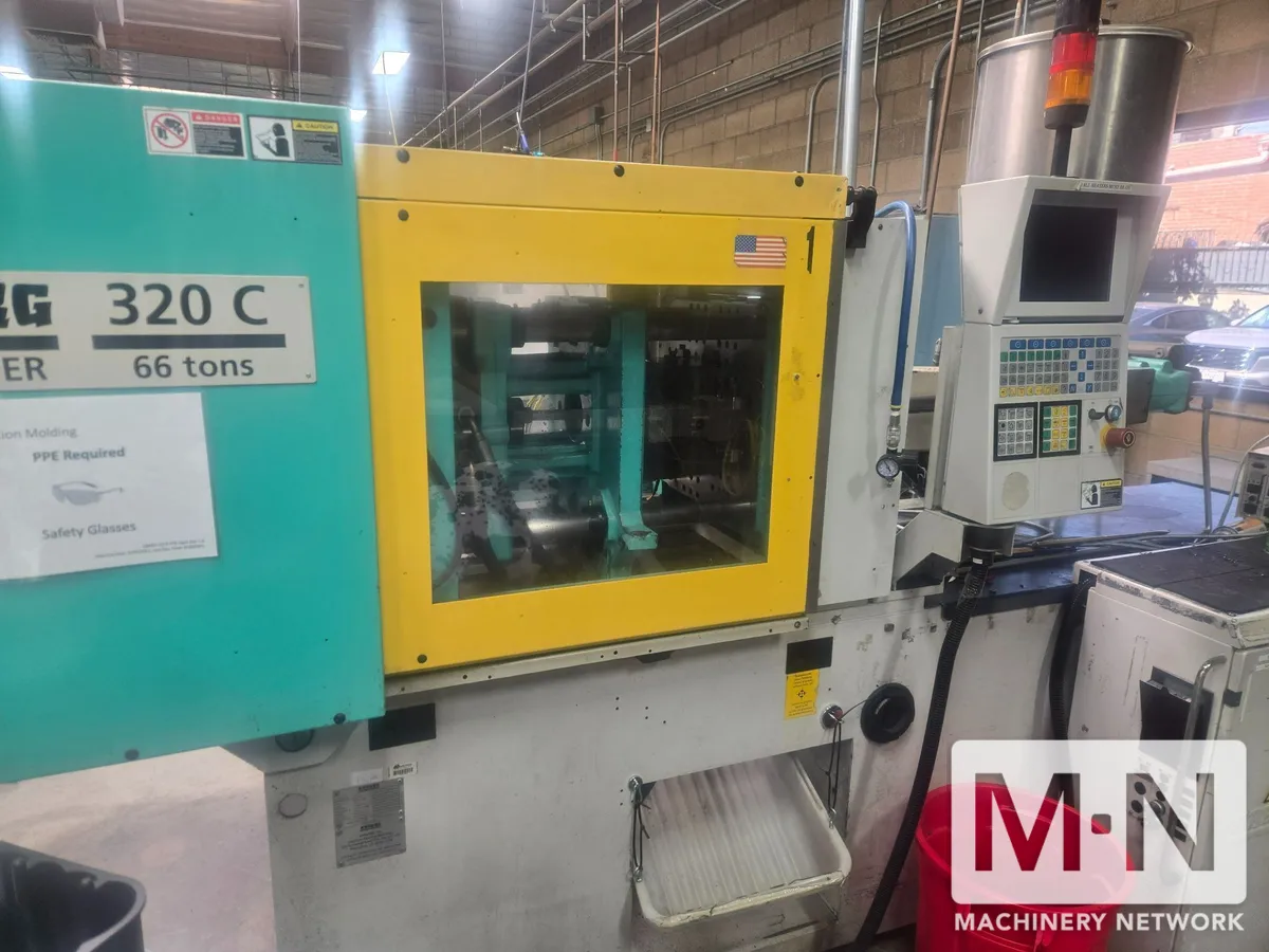 66 TON 2.1 OZ ARBURG MODEL 320C-600-100 U INJECTION MOLDING MACHINE MFG 2001