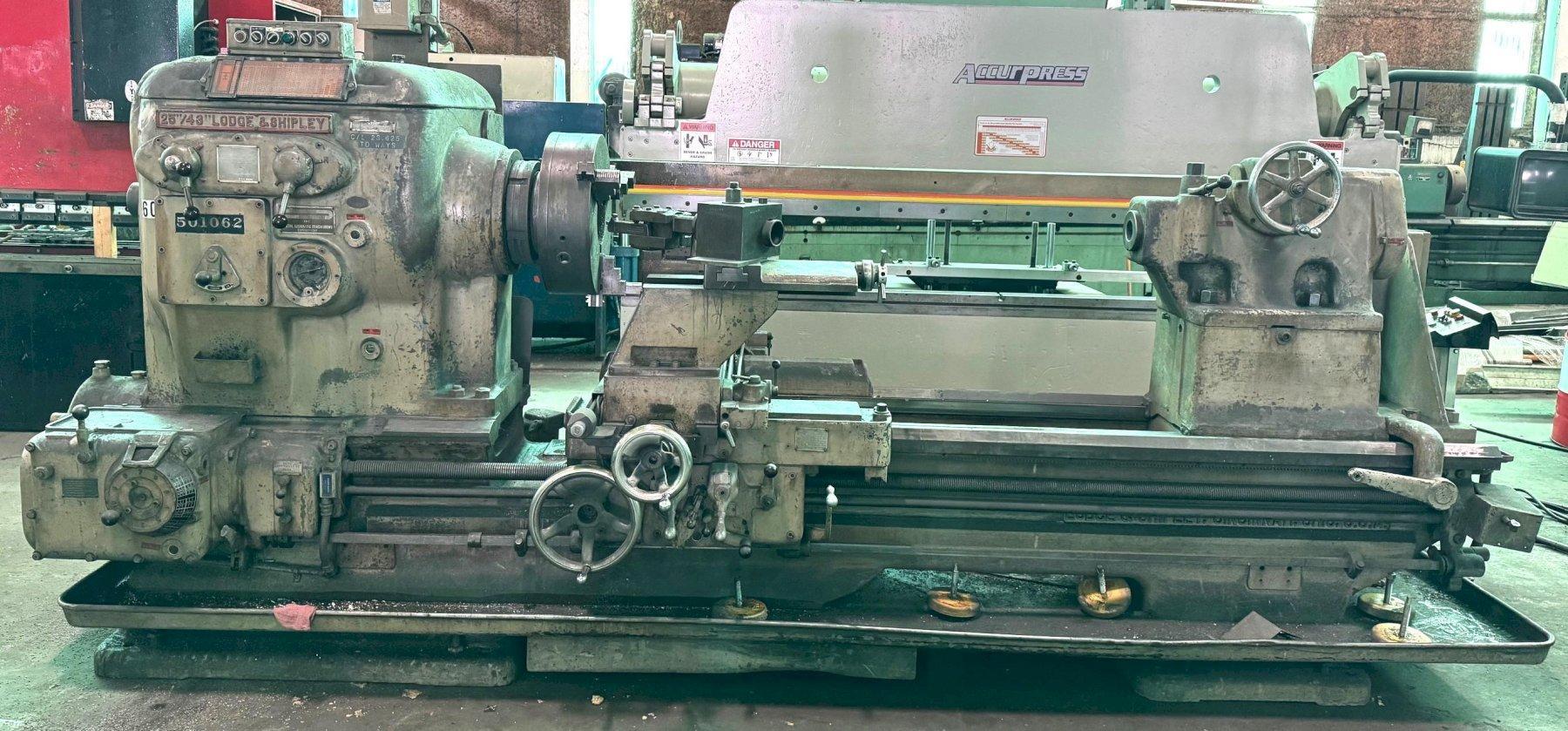 48″ x 72″ Lodge & Shipley Lathe, 20 HP