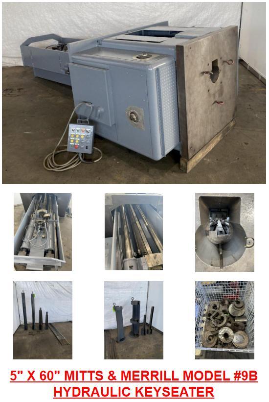5" X 60" MITTS & MERRILL MODEL #9B HYDRAULIC KEYSEATER : STOCK #14144