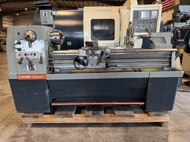 15" X 50" cc CLAUSING COLCHESTER ENGINE LATHE