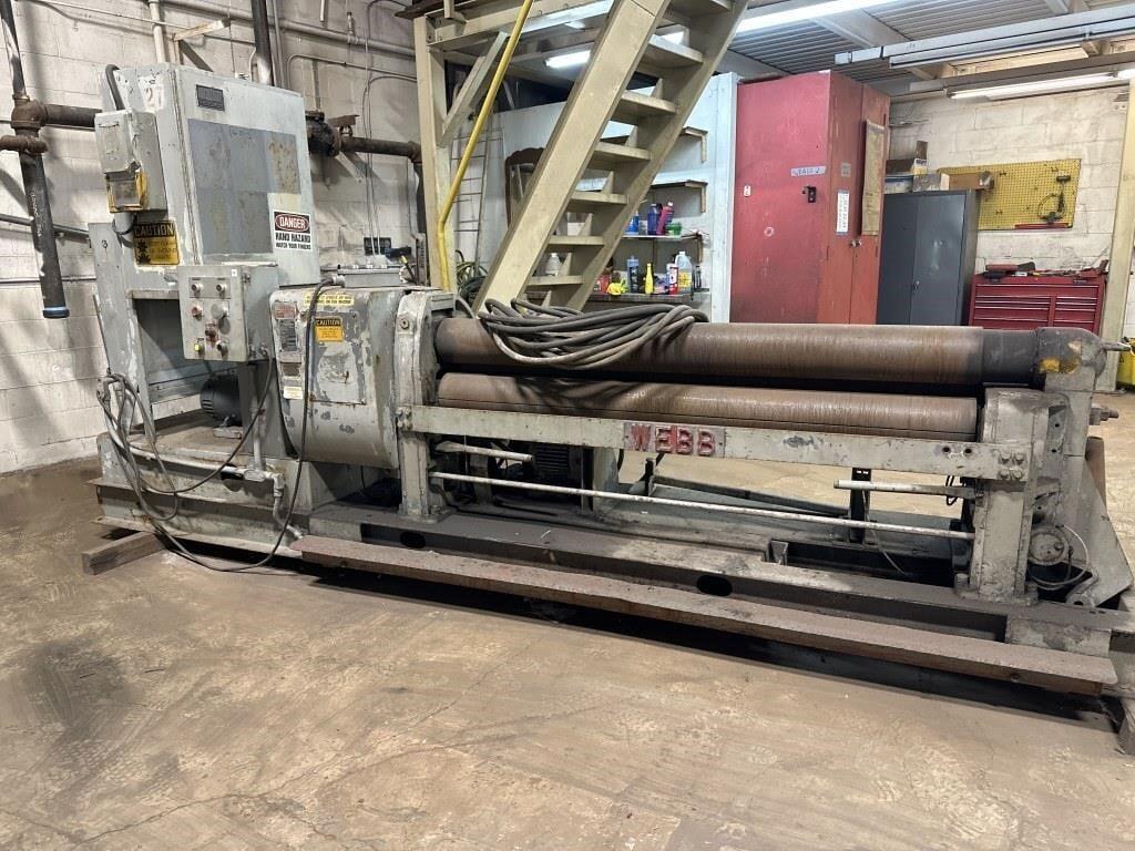 6' X 3/16" WEBB MODEL #R3LR-7006 PLATE BENDING ROLL: YOBRO #24252