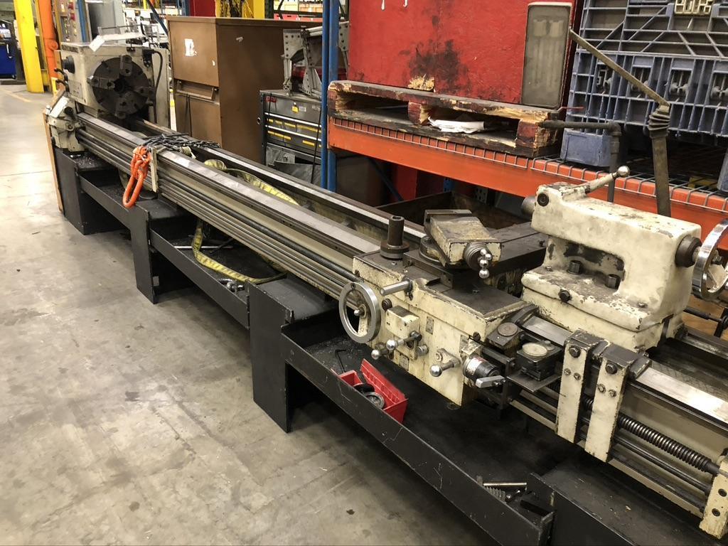 24 X 144 LEBLOND ENGINE LATHE WITH INCH/METRIC THREADING