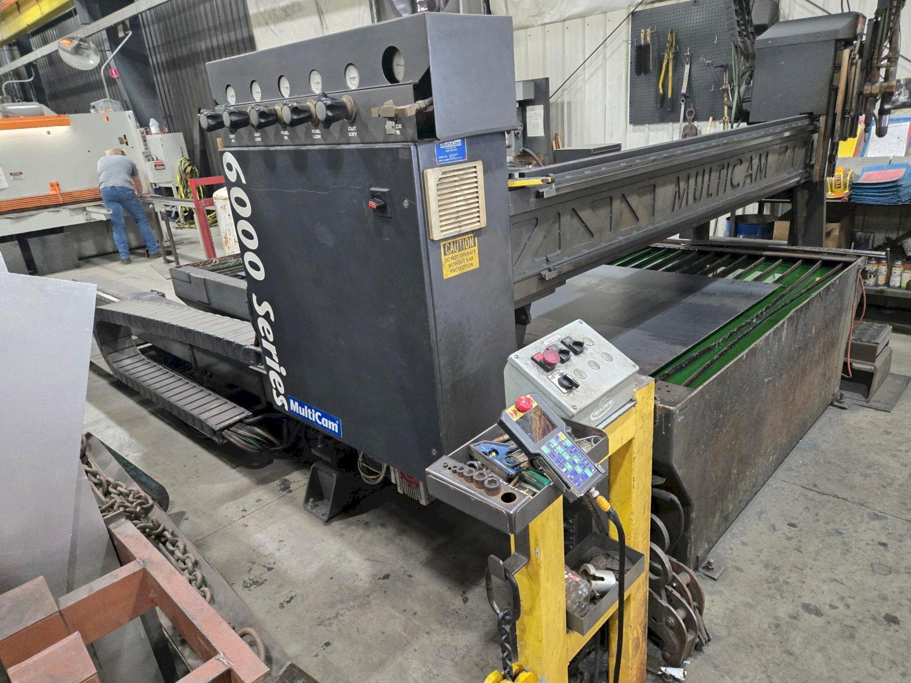 2008 MULTICAM SERIES 6000 MODEL #340-0470 CNC 6' X 13' PLASMA TABLE: YOBRO #26137