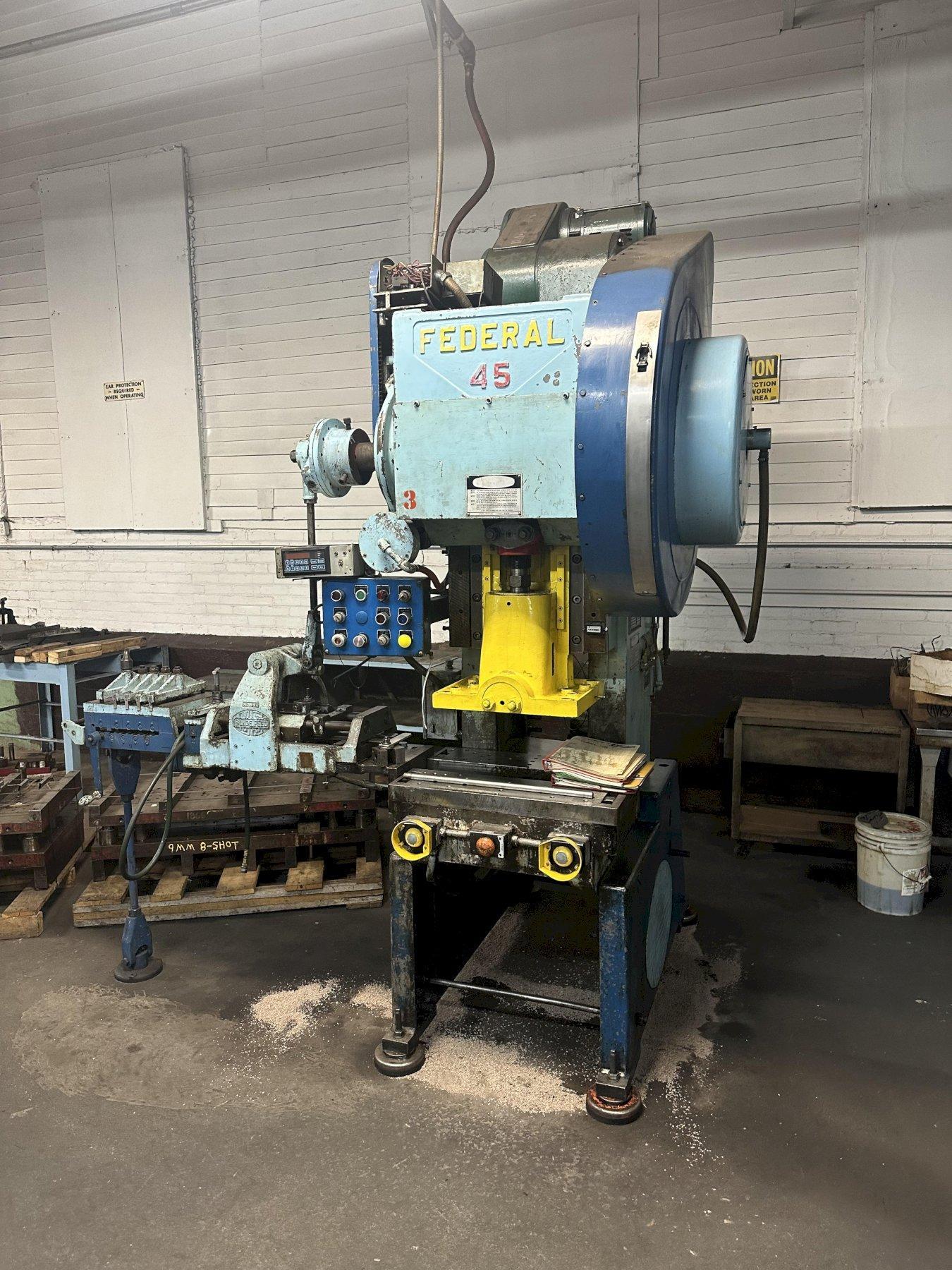 45 TON FEDERAL OBI PRESS. STOCK # 0682124