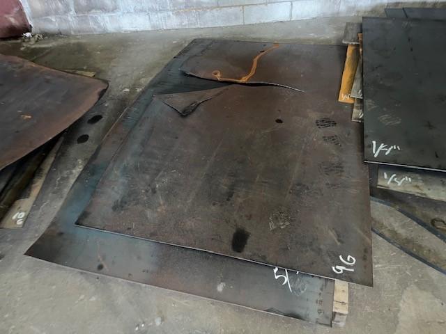9 GAUGE  STEEL PLATE / SHEET STOCK # 3786