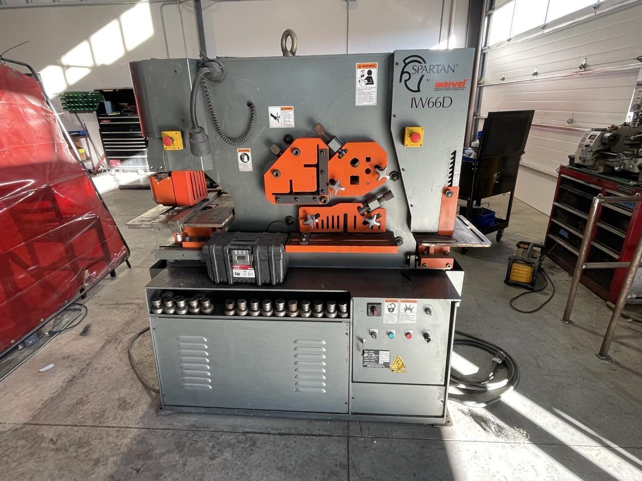 66 Ton Marvel Spartan IW66D Ironworker, 2014 – Dies Included