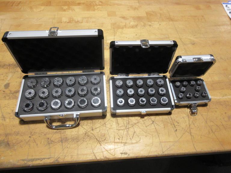 Haas ER16(10),  ER25(15), ER32(18) Complete Collet Sets In Case - BRAND NEW! 04-0718, 04-0719, 04-0720- Auction Item