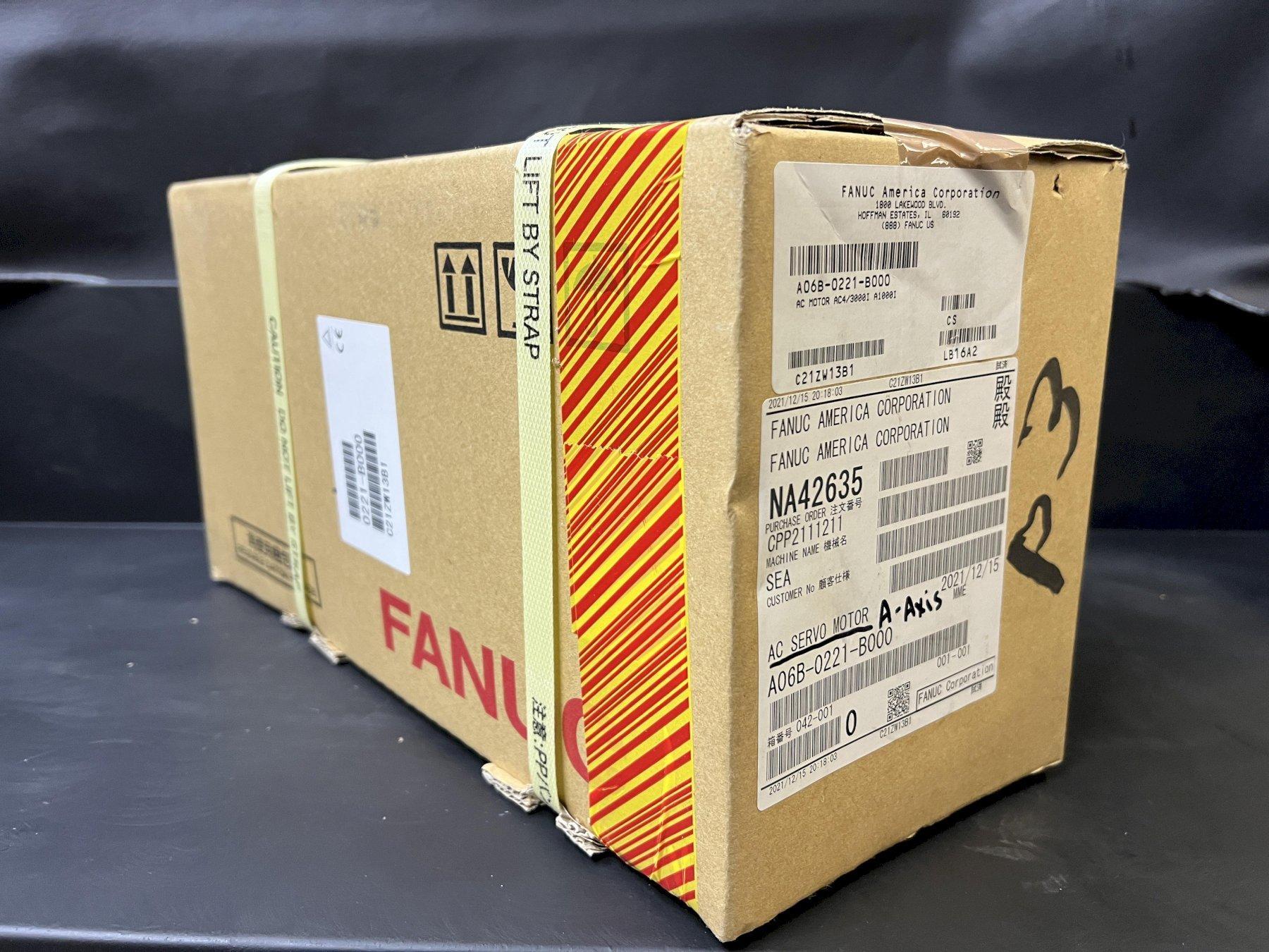 New Fanuc A06B-0221-B000 CNC Servo Motor A860-2000-T301 Encoder Alpha C4/3000i