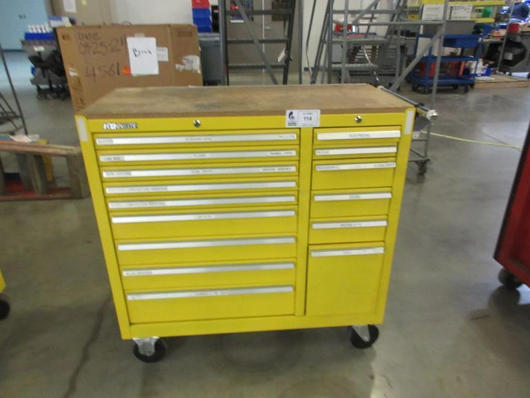 Kennedy 15-Drawer Locking Tool Chest, Portable with Keys and Contents- Auction Item