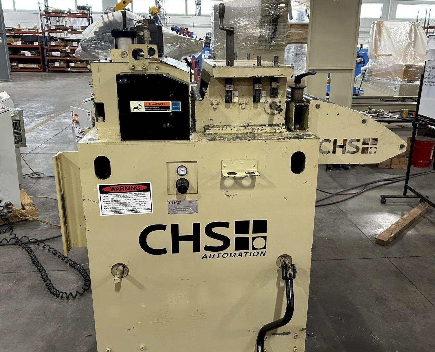 24" Wide x .110" NIDEC-CHS Servo Roll Feed Straightener Combination For Sale