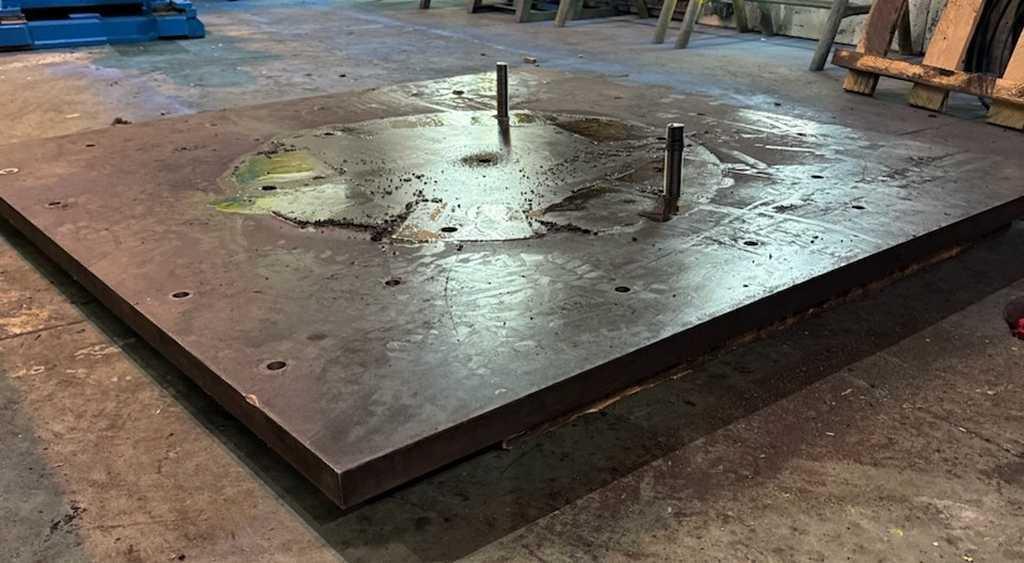 Steel Plate, 78" x 78" x 2"