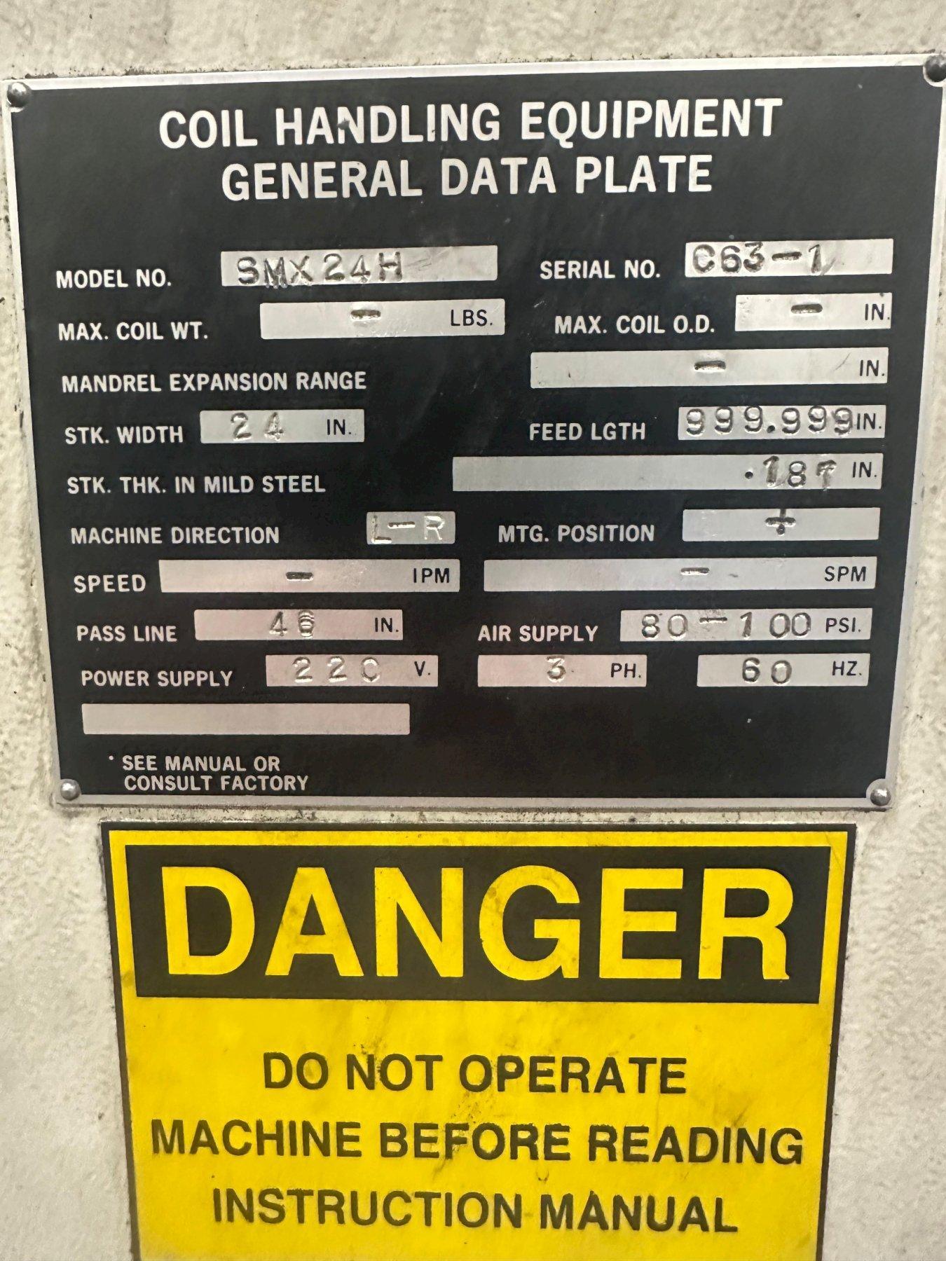 24" Cooper, Weymouth Peterson Servo Feed Model SMX24H