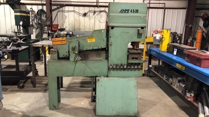 1 - PREOWNED HMI 42 TON IRONWORKER, MODEL #: 42-20, S/N: 104-46-137