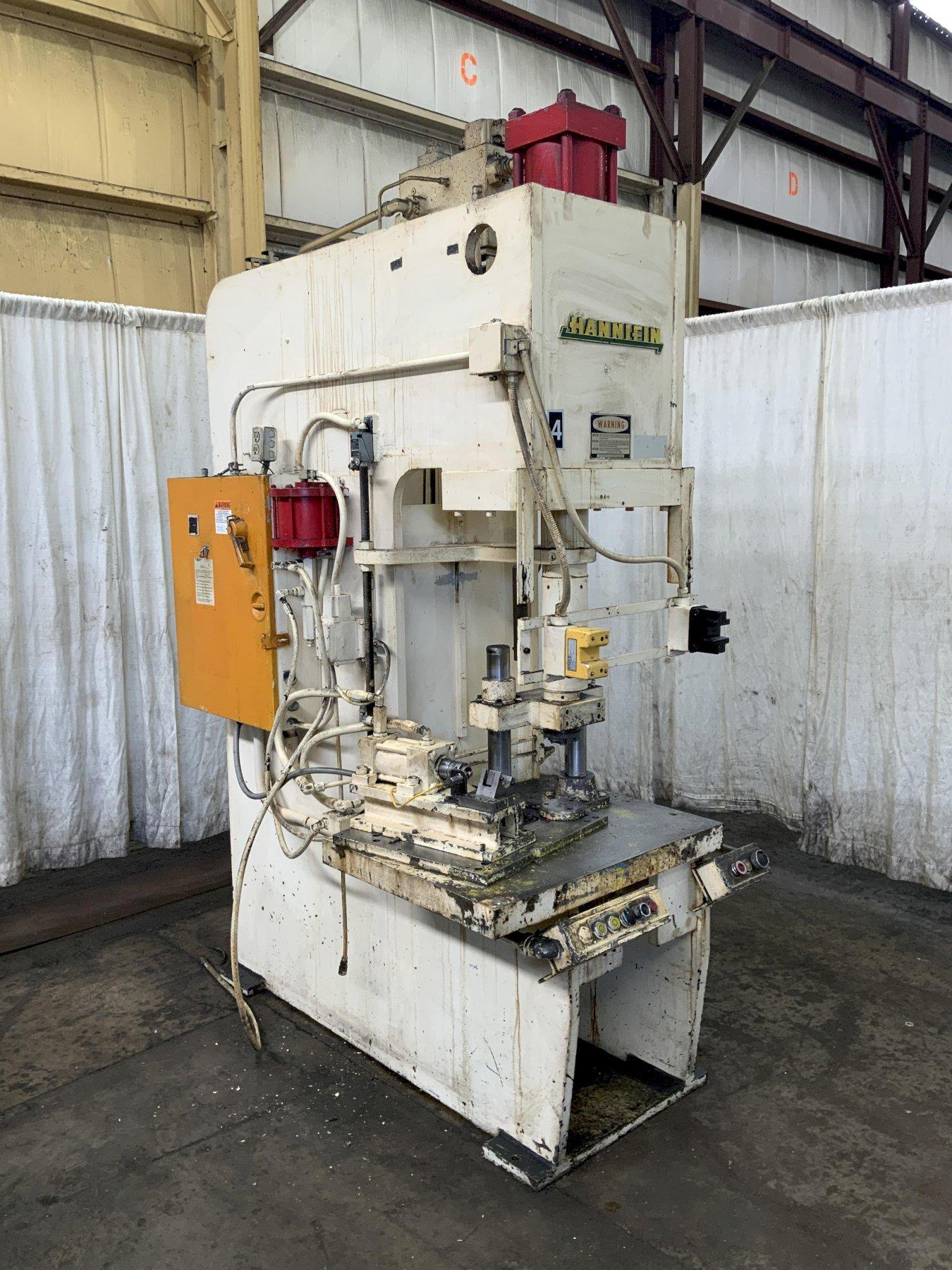 38-TON HANNIFIN HYDRAULIC C FRAME PRESS: STOCK #81208